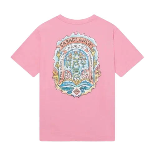 T-shirt Casablanca Casa Way Skate Pink