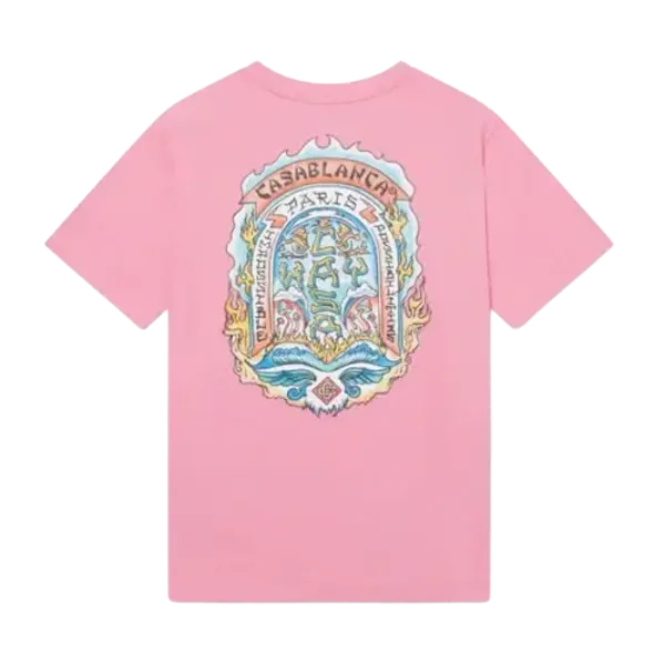 T-shirt Casablanca Casa Way Skate Pink