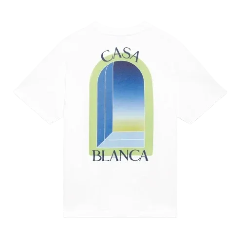 T-shirt Casablanca l'Arche Colorée Lime