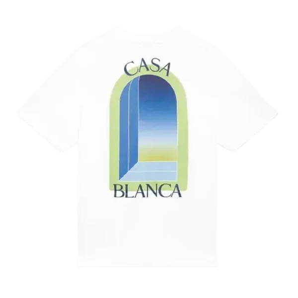 T-shirt Casablanca l'Arche Colorée Lime