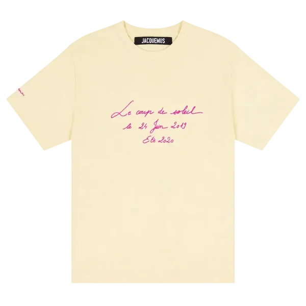 Le t-shirt Coup de Soleil Jacquemus Yellow