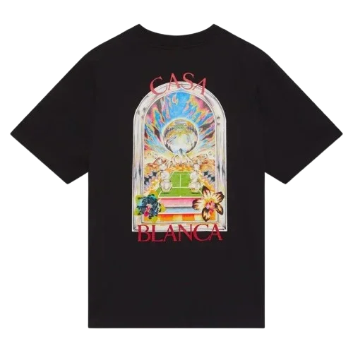 T-shirt Casablanca Landscape Black