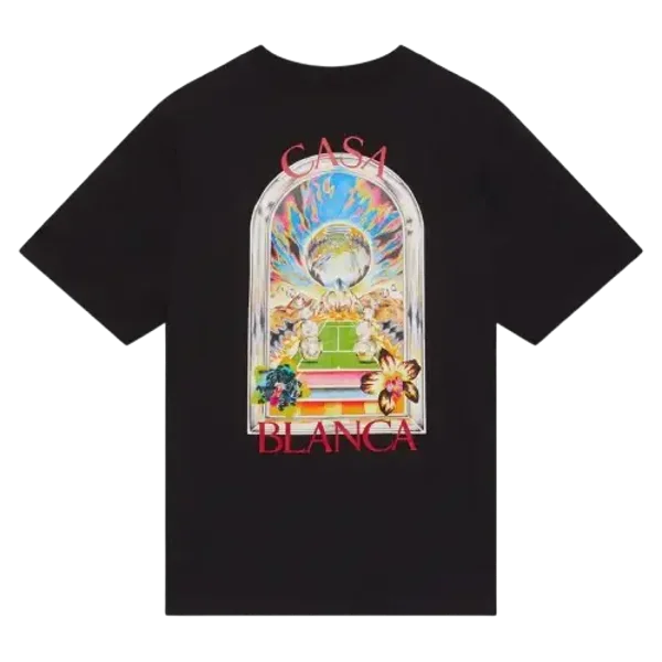 T-shirt Casablanca Landscape Black