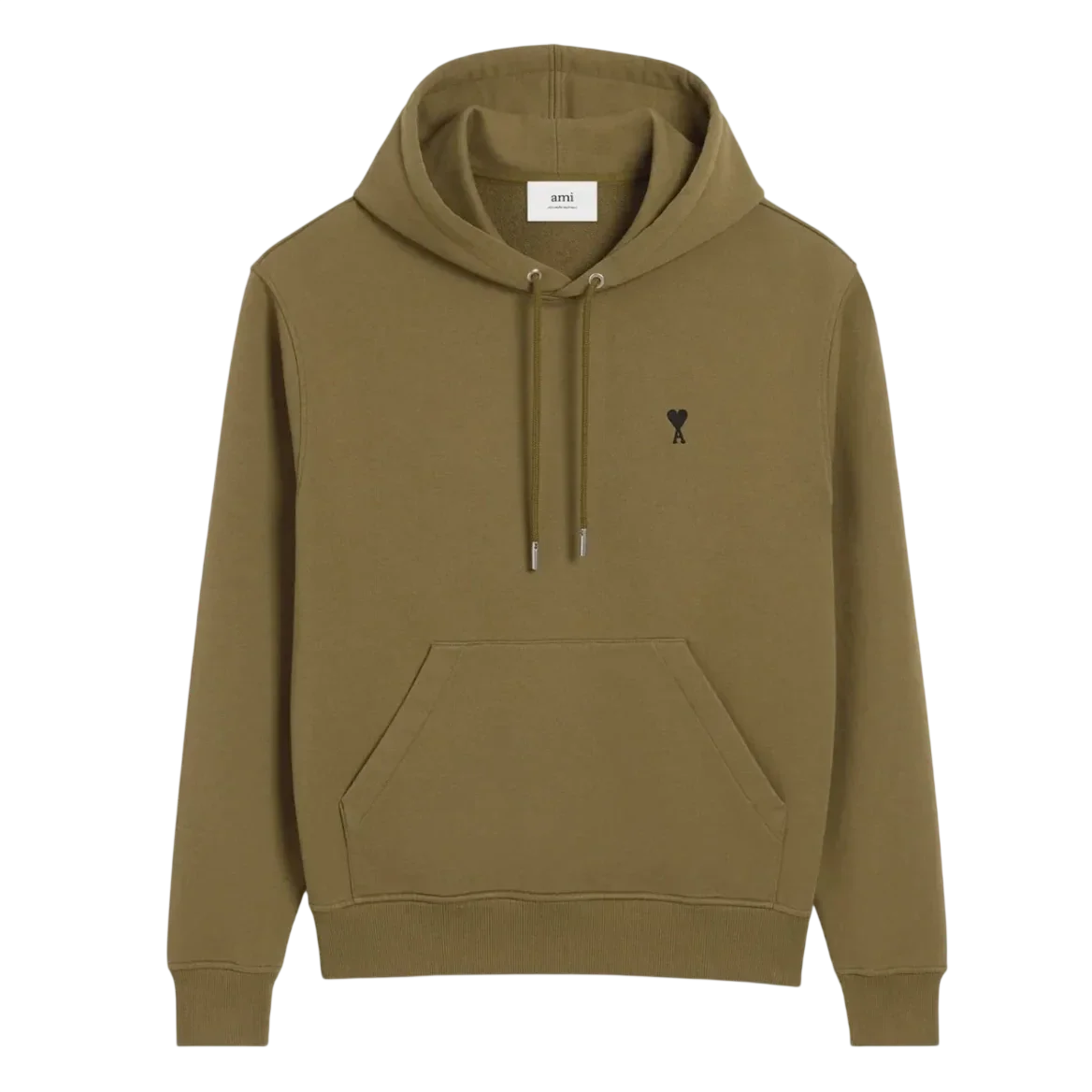 Hoodie Vert Ami De Coeur Noir Coton