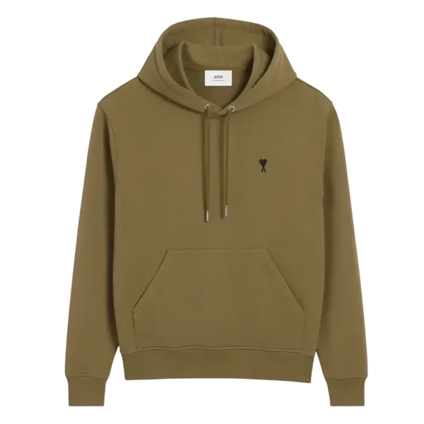 Hoodie Vert Ami De Coeur Noir Coton