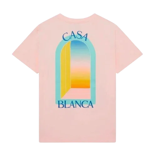 T-shirt Casablanca l'Arche Colorée Pink