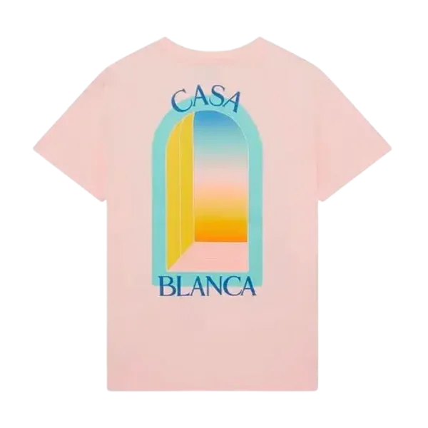 T-shirt Casablanca l'Arche Colorée Pink