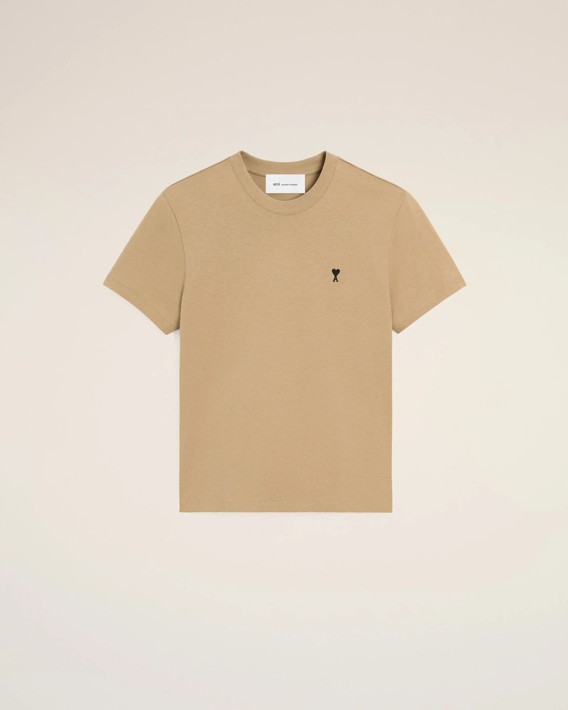 T-shirt Beige Ami De Coeur Noir Coton - Homme Femme
