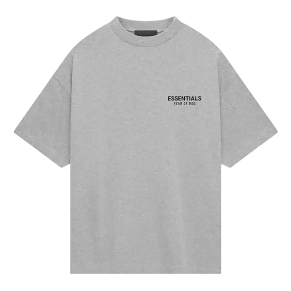 Fear of God Essentials Jersey Crewneck Tee Light Heather Grey