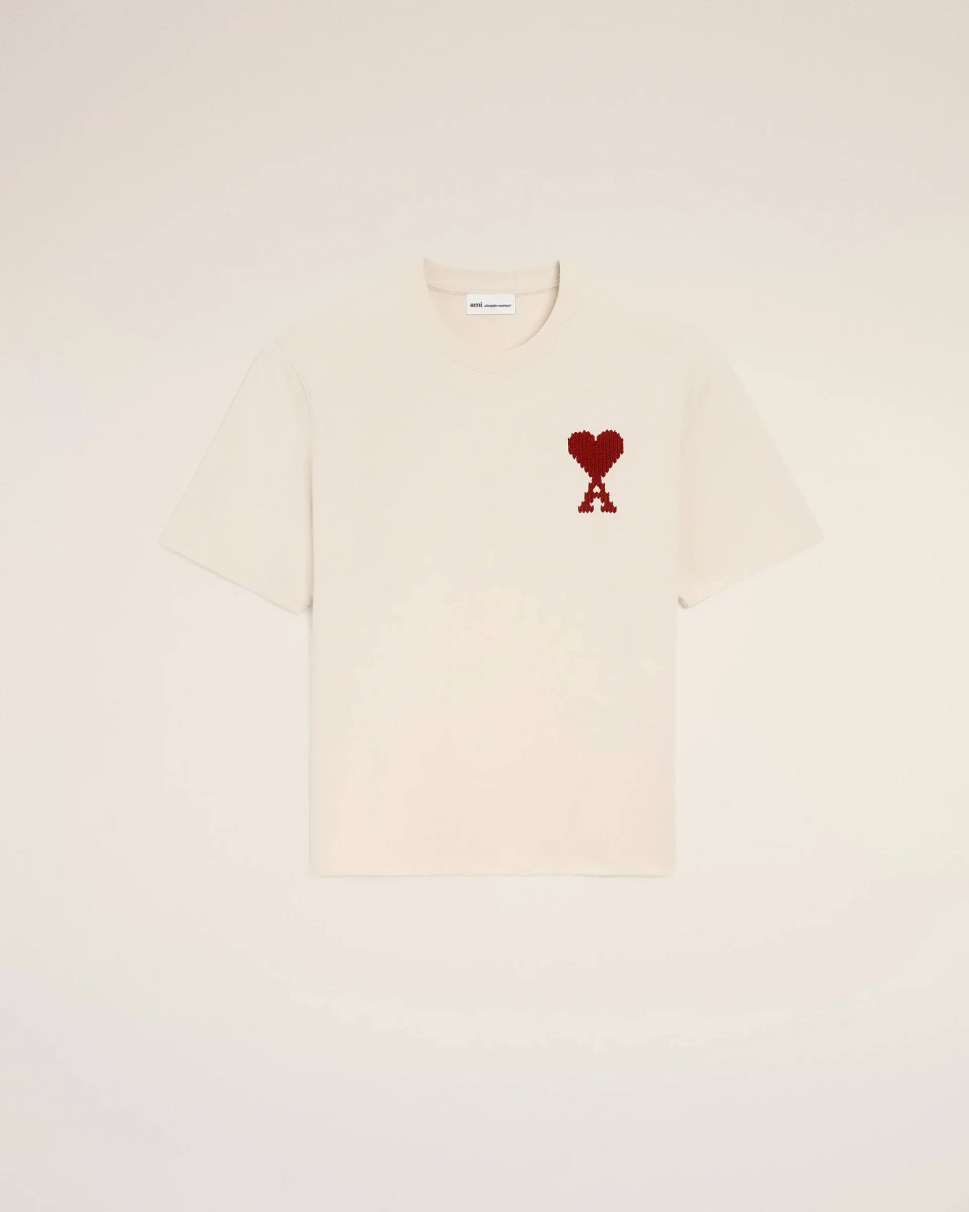 T-shirt Beige Ami Soleil Rouge