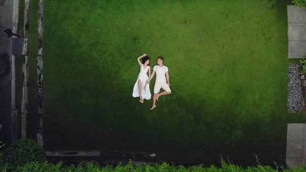 clichés photos de mariage par drone