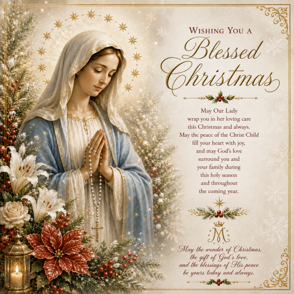 Our Lady Blessed Christmas