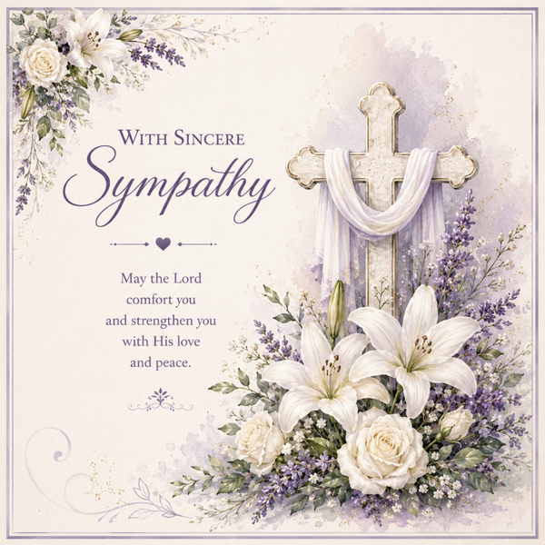 With Sincere Sympathy
