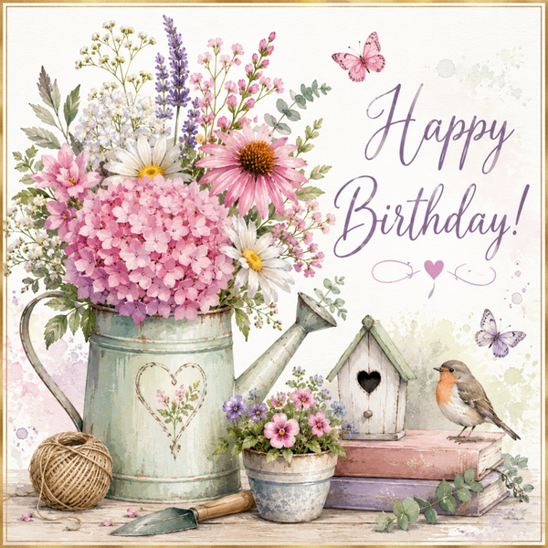 Floral Birthday Card