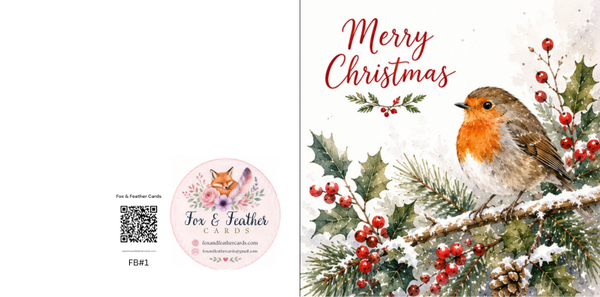 Festive Birds#1-Robin