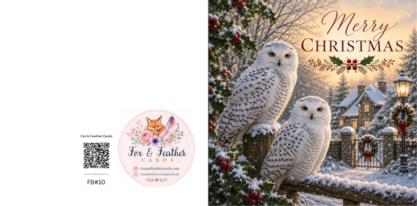 Festive Birds#10-Snowy Owl