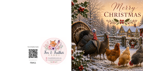 Festive Birds#11-Turkey&Hens