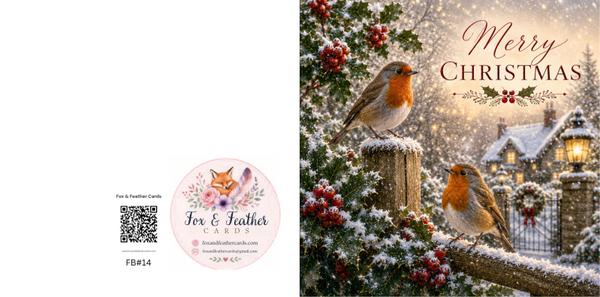 Festive Birds#14-Robin
