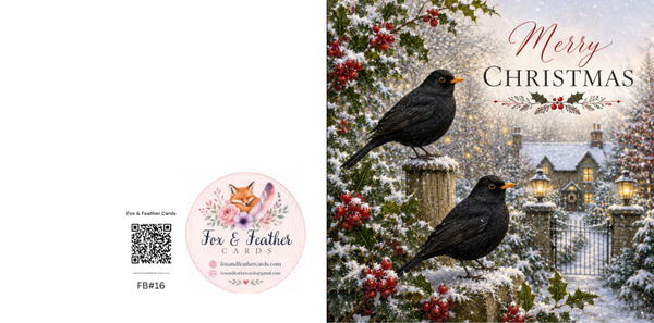 Festive Birds#16-Blackbirds