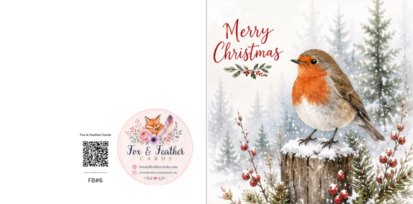 Festive Birds#6/7/8-Robin
