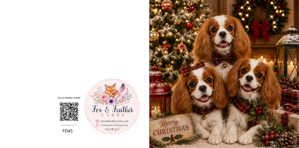 Festive Dogs#1-Spaniels