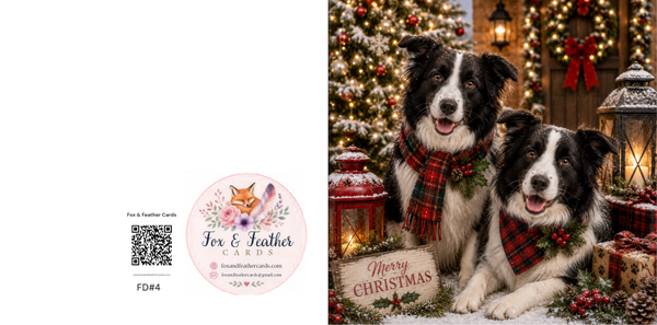 Festive Dogs#4/8/9/10/13/14-Border Collies