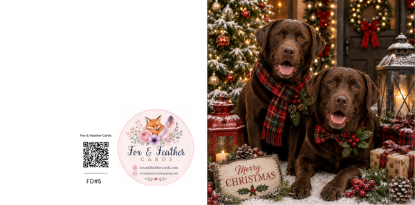 Festive Dogs#5/7/11/12-Labradors
