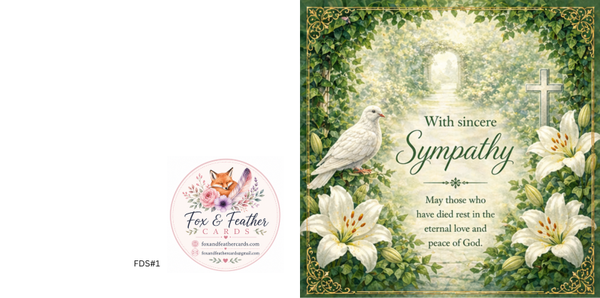 Floral Dove Sympathy#1