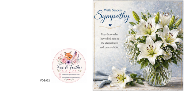 Floral Dove Sympathy#22/23/24
