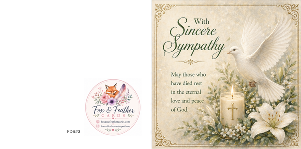 Floral Dove Sympathy#3