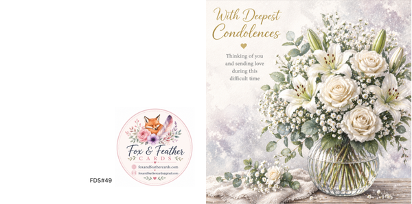 Floral Dove Sympathy#49
