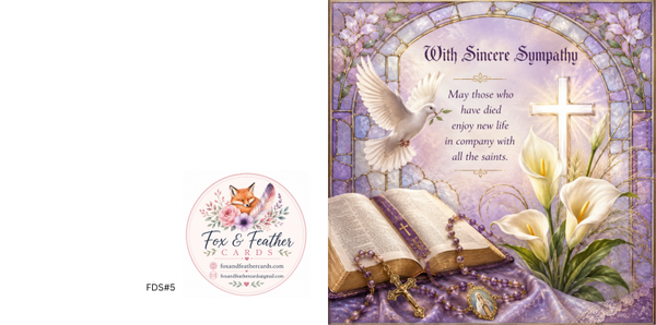Floral Dove Sympathy#5