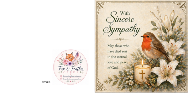 Floral Dove Sympathy#9