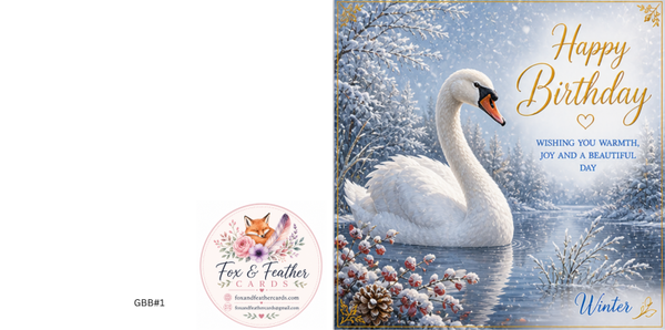 Garden Birds Birthday#1/2/3/4-Swan