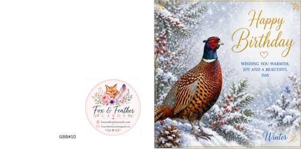 Garden Birds Birthday#10/11/12/13-Pheasant