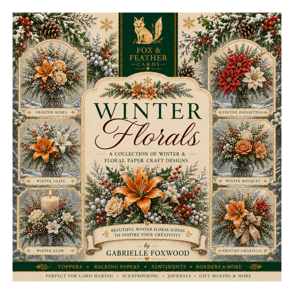 Winter Florals Papercraft Collection