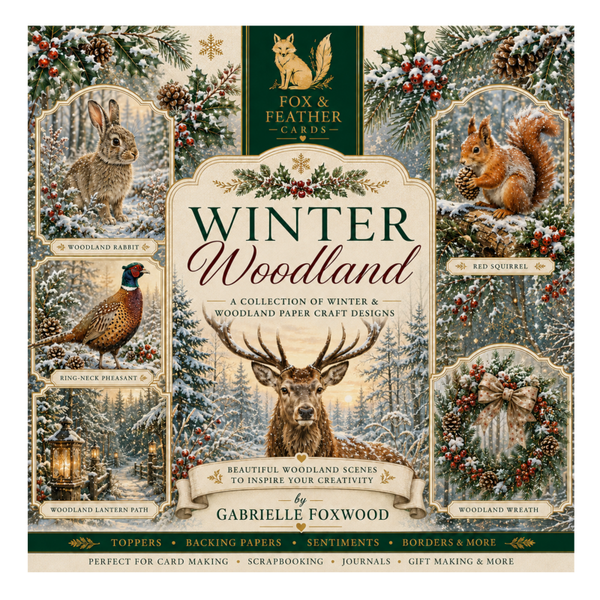 Winter Woodland Papercraft collection