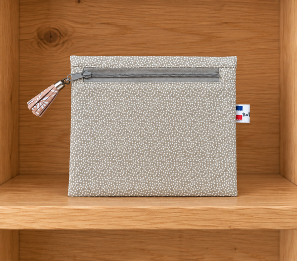 Pochette beige à pois PO3