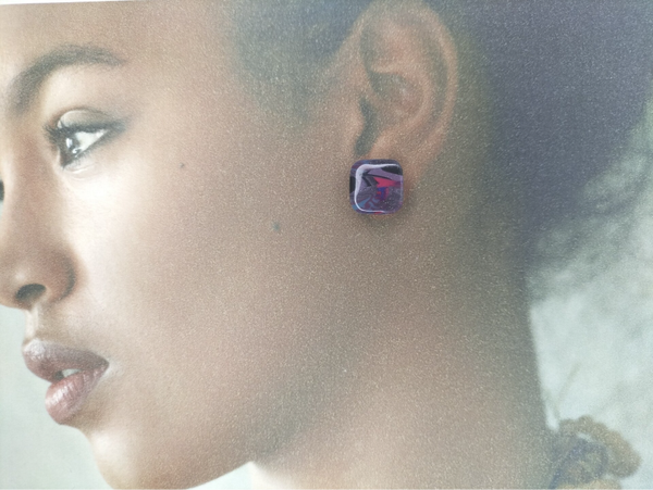Boucles d'oreilles Violet BO16