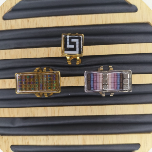 Bague réglable Miyuki B8