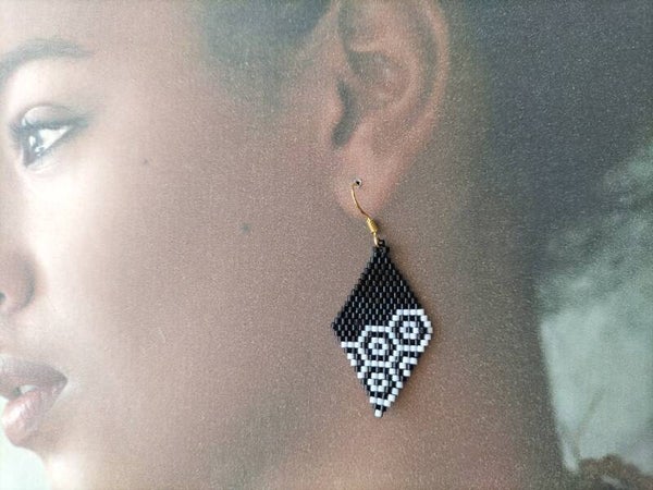 Boucles d'oreilles Losange cibles