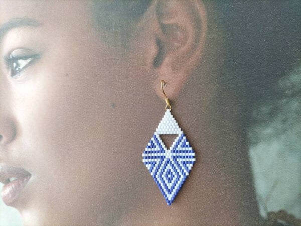 Boucles d'oreilles Losange géométrie