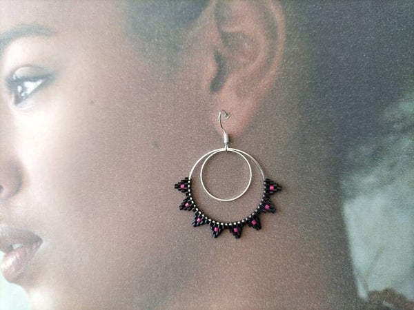 Boucles d'oreilles Pic de couleur