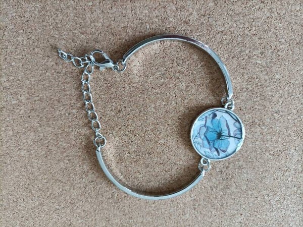 Bracelet Fleur bleue BR12