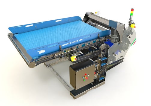 tomato optical sorter, tomato sorting machine, optical fruit sorter, tomato grading equipment, automated tomato sorter, tomato processing line
