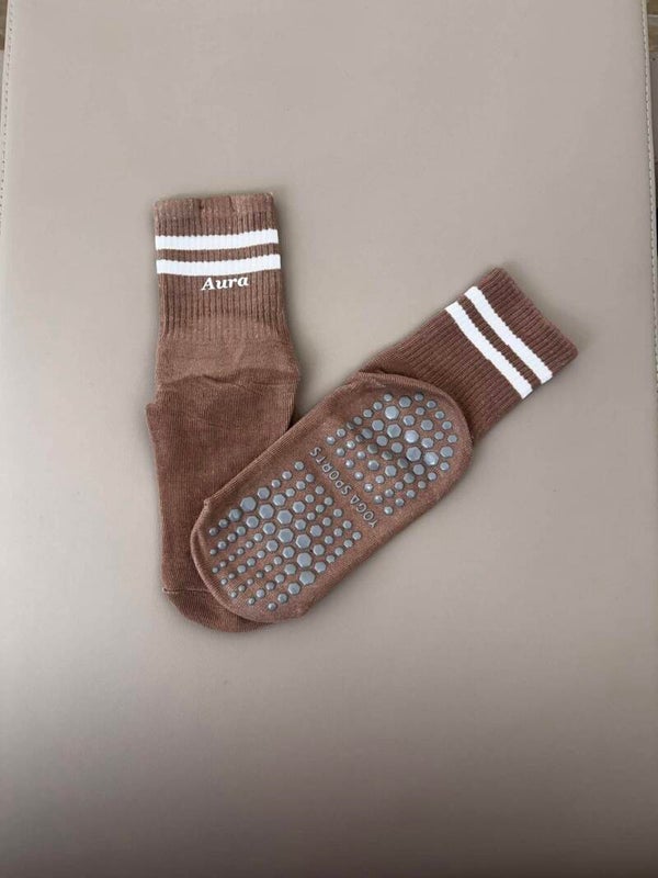 Longue chaussette Brune