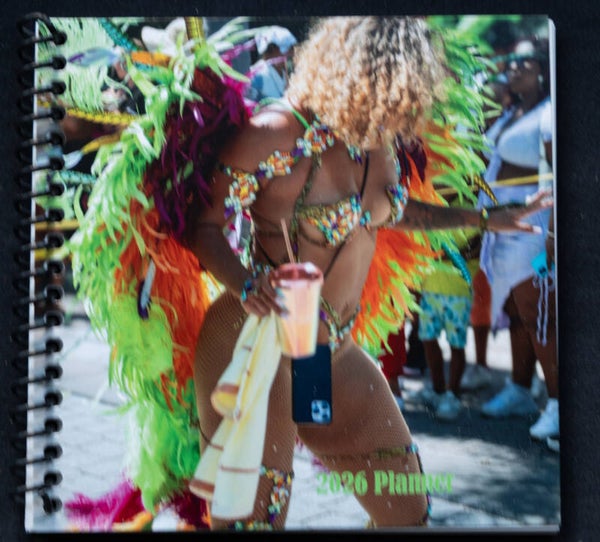 4 x 4 Yearly Planner 2026 Caribbean Carnival Girls
