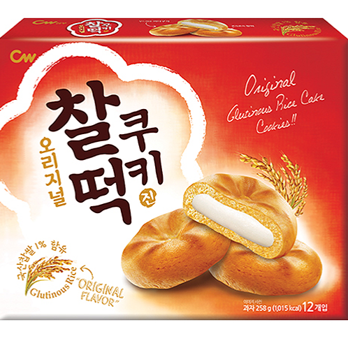 CW Korean Glutinious Rice Cake Cookies, 107,5g 5 bags