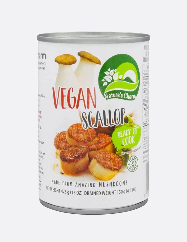 Nature’s Charm Vegan Scallop Coquilles (Vegan Sint Jacob Schelpen), 425g