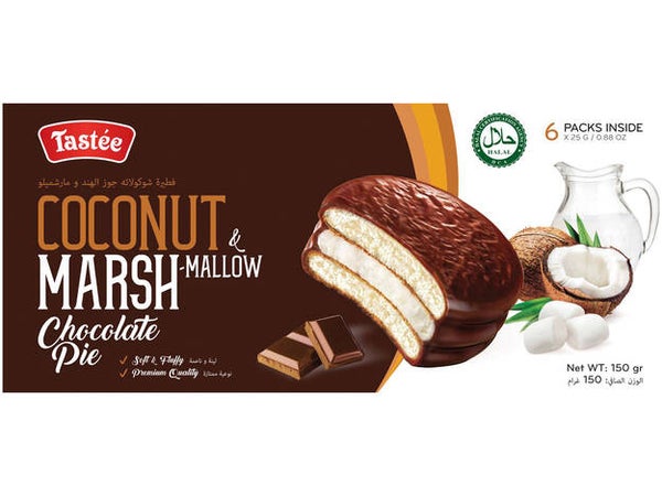 Tastee Coconut Marsh Mallow Chocolate, 150g
